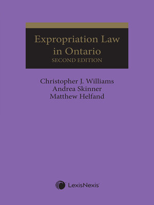 cover image of Expropriation Law in Ontario